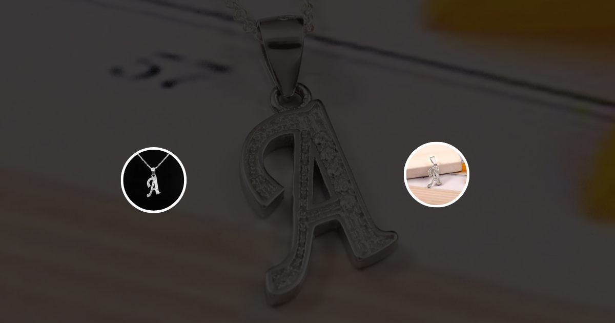 Dazzling Letter Pendant Necklace for Women: Custom Cursive Initials on a Dainty 18-Inch Chain